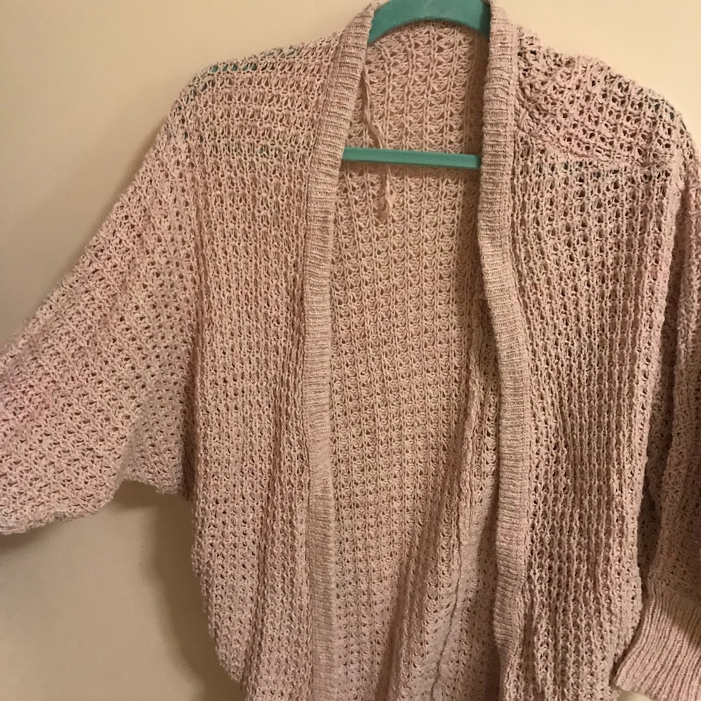 American Eagle pink dolman cardigan